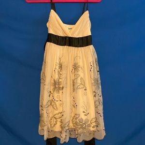 Beige dress with flowers